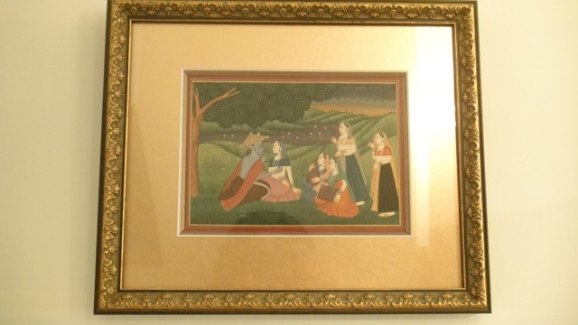 Framed Hand Painting of Krishna from New Delhi